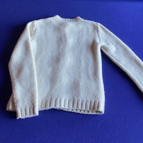 Pimkie Long Sleeve Cable Knit Cream Sweater Girls Size Small - Picture 3 of 6